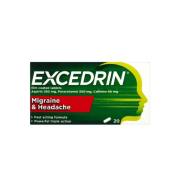 EXCEDRIN 250MG 250MG 65MG FC TABS 20 TABS PH ONLY