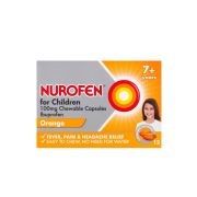 NUROFEN FOR CHILDREN 100MG SOFT CHEW CAP 12 CAPS PH ONLY