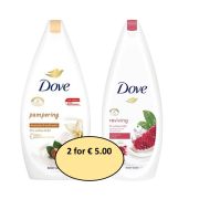 Dove Pampering & Reviving Shower Gel Duo 2x225ml
