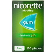 Nicorette 2mg Freshmint Gum 105 pieces