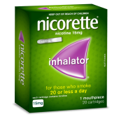 Nicorette Inhaler 15mg 20 cartridges
