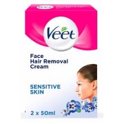 Veet Hair Removal Cream for Face - Sensitive - 2 x 50ml